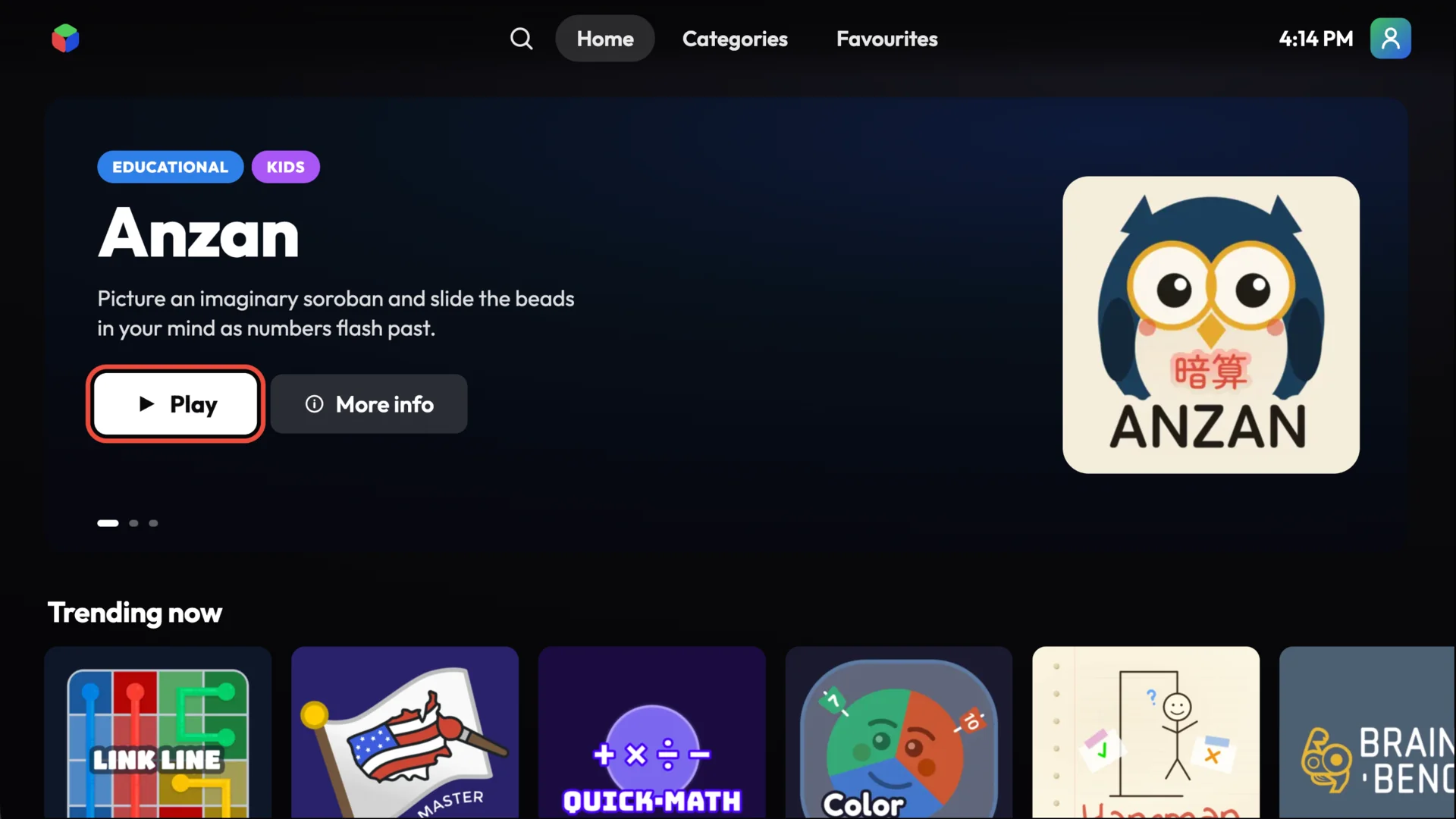 Playground by GameLabTV on a Smart TV